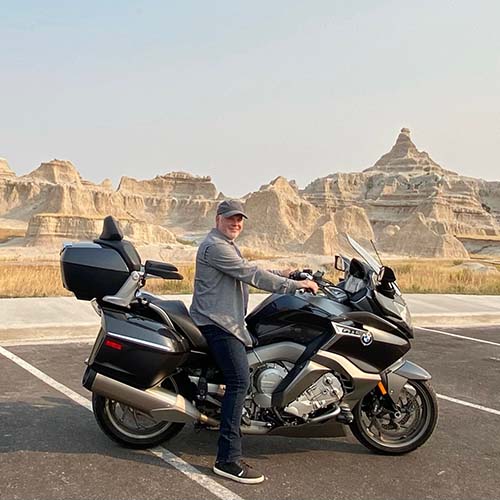 Moto accompagné 2 Michel Breton et sa moto