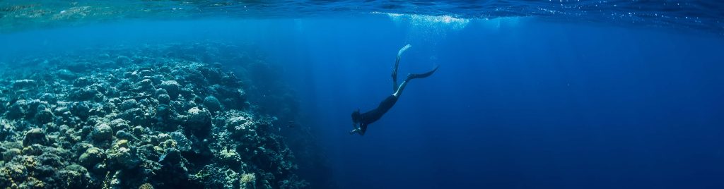 Free diver man