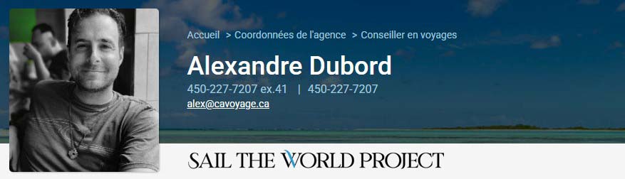 Alex Dubord Contact Amérique et Sail the World