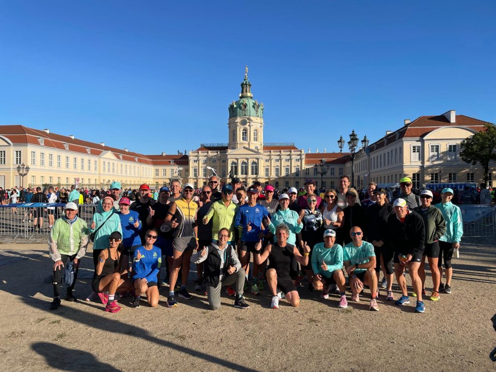 Marathon de Berlin avec Contact Amérique - 5k devant chateau charlottenburg