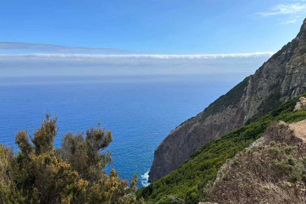 La vue de la mer sur l'Ile de Madère